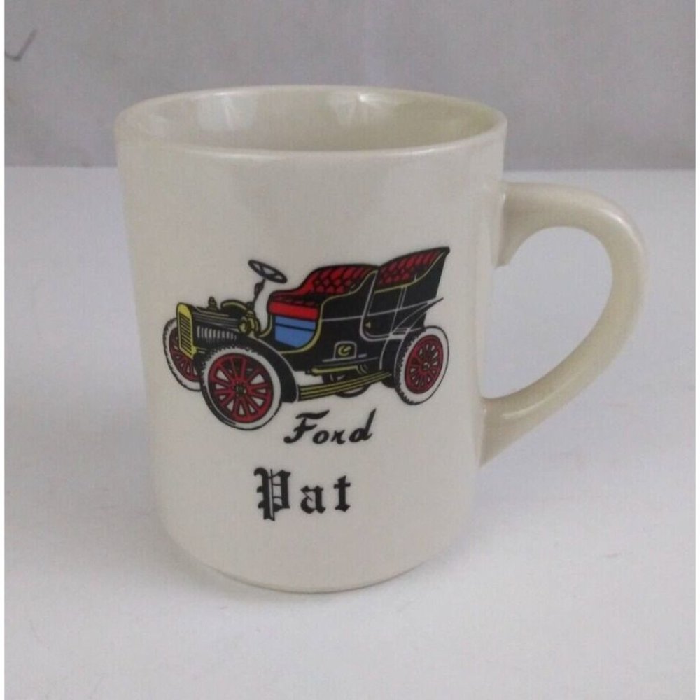 Vintage Mount Clemens Model T Ford Pat Personalized 3.5" Coffee Cup Mug